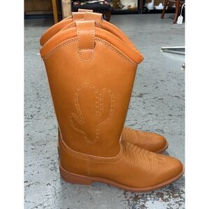 Cactus Cowboy Western Boots Mens Size 8 / 9 Pull On Brown